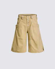 American Retro High-Street Workwear Shorts