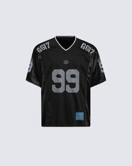 Retro-Inspired Oversized Football Jersey