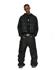 Vintage Flight Buckle Denim Jacket
