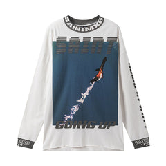 Saint Michael High-Collar Lightning & Arch Logo Sweatshirt