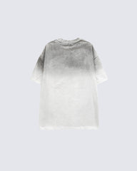 Gradient Gothic Cross Graphic Oversized T-shirt