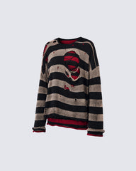 American Street Style Striped Long-Sleeved T-Shirt