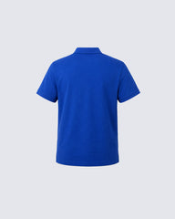 Retro Star-Spangle Print Street Short-Sleeved Polo Shirt