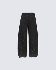 American Retro Street Style Shiny And Versatile Trousers