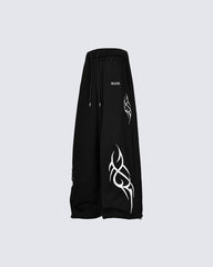 Vintage Tribal Print Relaxed Sweatpants