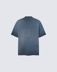 Utility Vintage Washed Double Pocket Henley Tee
