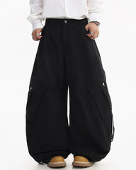 American Heavy-Duty Wide-Leg Cargo Jeans