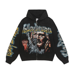 Vale Forever Midnight Graphic Sleeve Hoodie