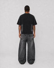 Vintage Spray-Print Distressed Studded New Tee