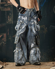 New Washed Multi-Pocket Street Cargo Pants