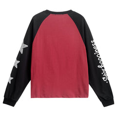 Omirad Anime Graphic Raglan Long Sleeve Tee
