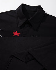 American Urban Rebel Graphic Polo Tee New
