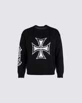 Iron Cross Jacquard Knit