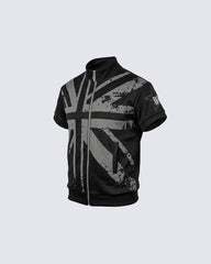 Light Asian Street Stand Collar Zip Tee Jacket