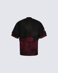 Dark Distressed Layered Streetwear T-Shirt New