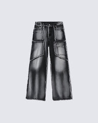 Raw Hem Jeans (Clearance)