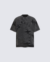 American Vintage Washed Patchwork Short Sleeve T
