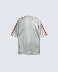 Vintage Faux Leather Soccer Jersey T-shirt