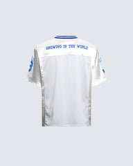 Retro-Inspired Oversized Football Jersey