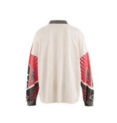 Saint Michael Racing Patch Paneled Long Sleeve Sweatshirt