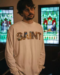 Saint Michael Metallic Arch Logo Vintage Sweatshirt