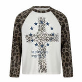 Omirad Leopard Raglan Long Sleeve T-Shirt
