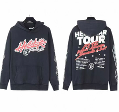 Hellstar Studios Records Tour Hoodie Faded Black
