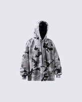 Camouflage Nirvana Graphic Hoodie