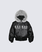 KIIKIO Gloss Embroidered Boxy Jacket