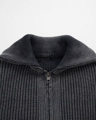 New Simple Solid Color Pocket Knit Sweater