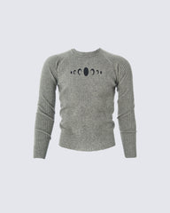 New Vintage Slim-Fit Knit Long Sleeve Sweater