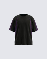 New Streetwear Color-Block Short Sleeve Tee