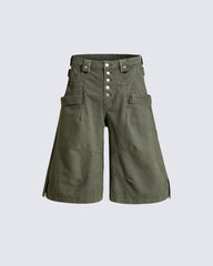 American Retro High-Street Workwear Shorts