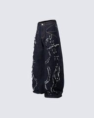 American Heavy-Duty High-Street Bowie Jeans