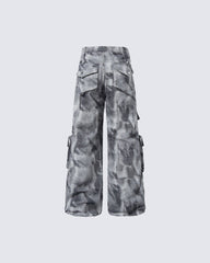 American Light-Asian Style Cargo Jeans