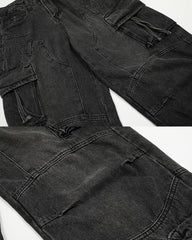 HighStreet Vibe Heavy Wash Multi-Pocket Denim Pants