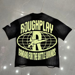 Roughplay Greek Statue Third‑Eye Distressed Graphic Tee