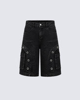 Dark Deconstructed Patchwork Wide-Leg Cropped Jeans
