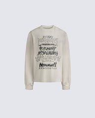 Gothic Letter Graffiti Long Sleeve T-Shirt