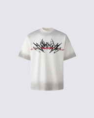 Distressed Graphic Oversized T-Shirt