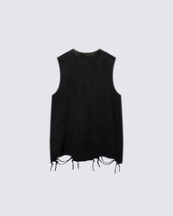 Distressed Graphic Street Sleeveless Tank