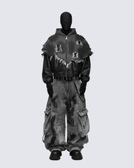 Streetwear Cargo Denim Pants(Free Belt and Chain Included)