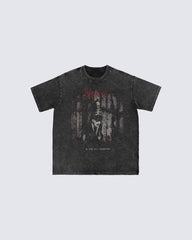 Graphic Sleeveless T-shirt with Skull Print