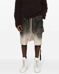 American Workwear Gradient Loose Cargo Summer Shorts