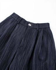 Wide-Leg Denim Pants