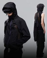 Detachable Vest Mesh Breathable Hooded Sun Protection Jacket