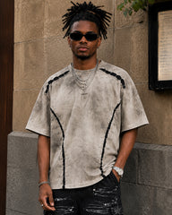 Safety Pin Accent Washed Tee