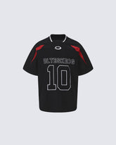 American Varsity Number Graphic Sports Jersey Tee