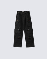 Multi-Pocket Straight-Leg Workwear Jeans