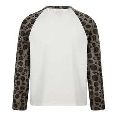 Omirad Leopard Raglan Long Sleeve T-Shirt